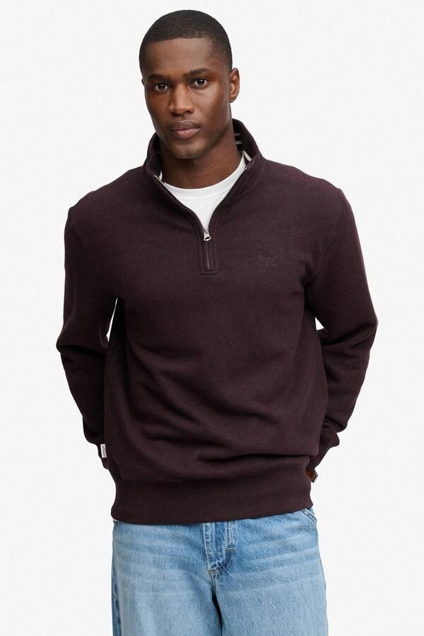 Superdry Essential Serif Half Zip Sweater Heren