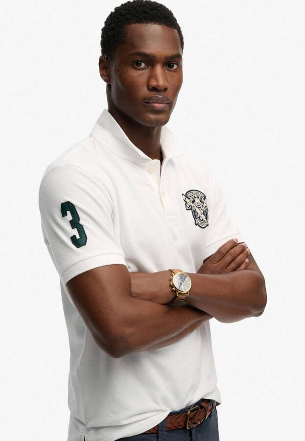 Superdry relaxed polo wit