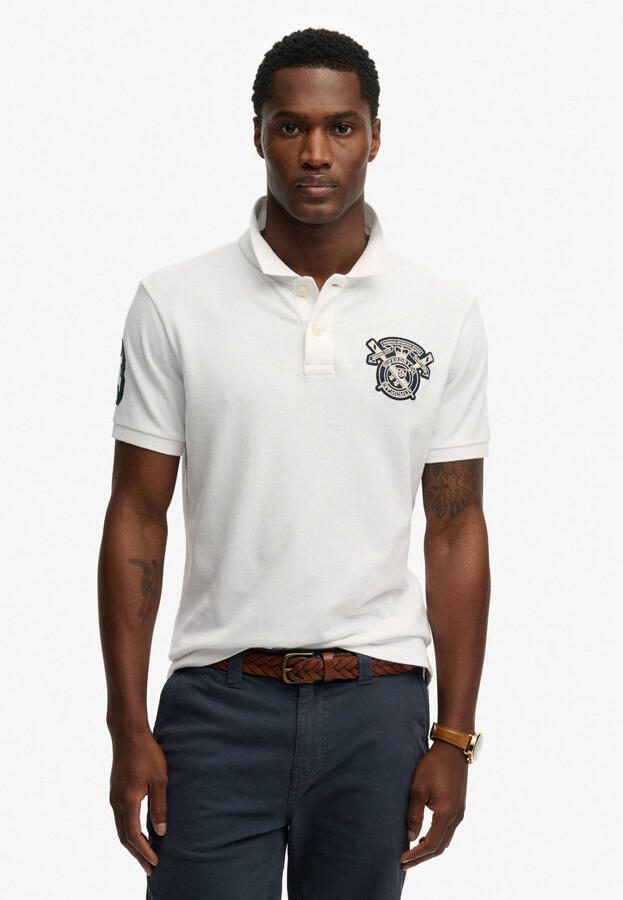 Superdry relaxed polo wit - Foto 2