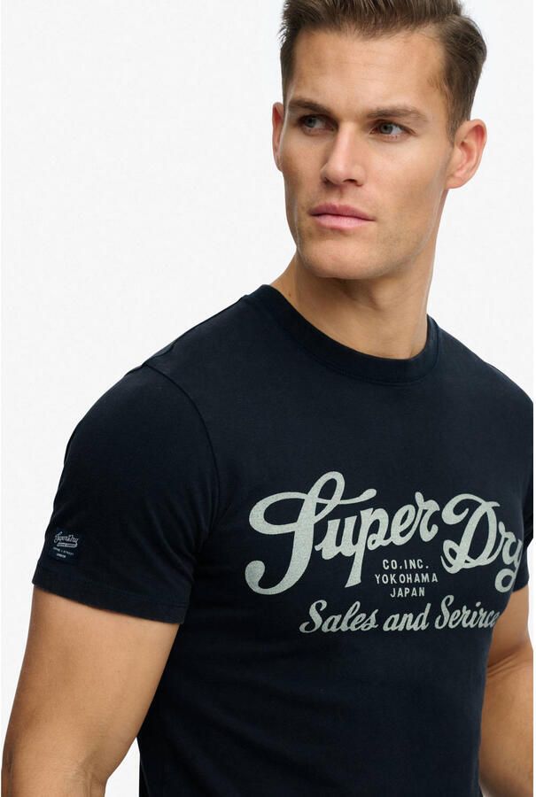Superdry relaxed T-shirt donkerblauw - Foto 2