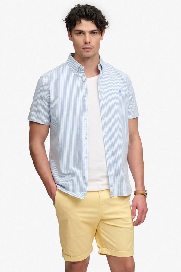 Superdry slim chino short geel