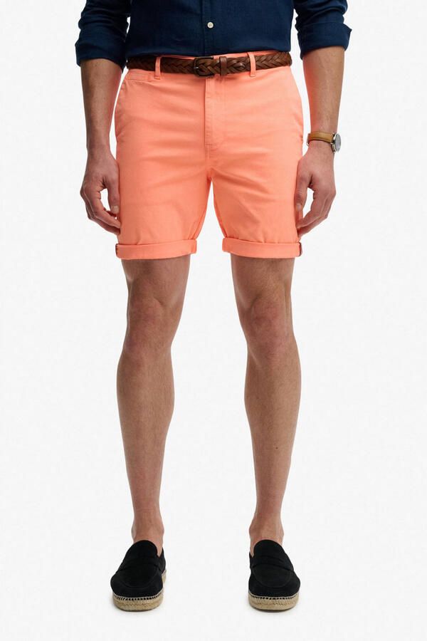 Superdry slim chino short oranje
