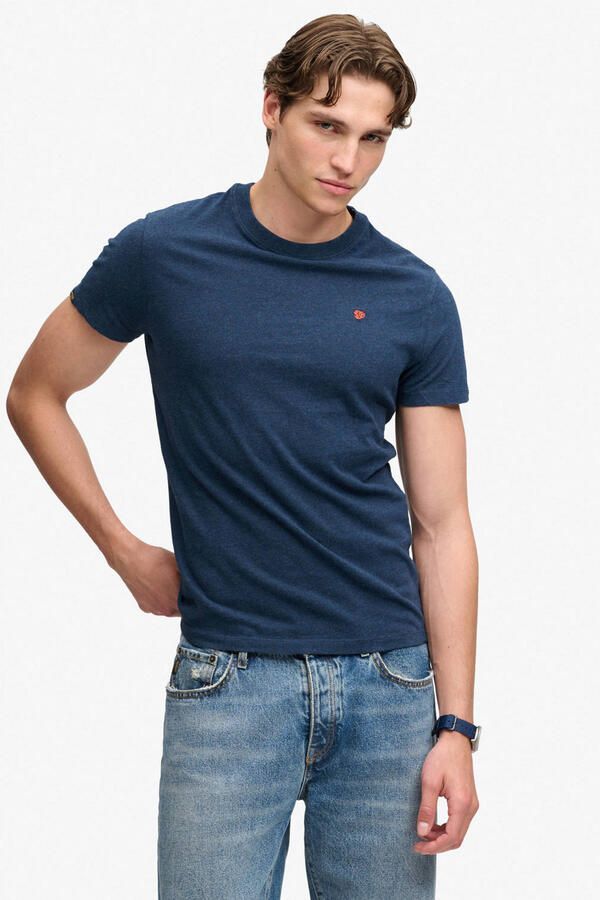 Superdry slim fit T-shirt donkerblauw