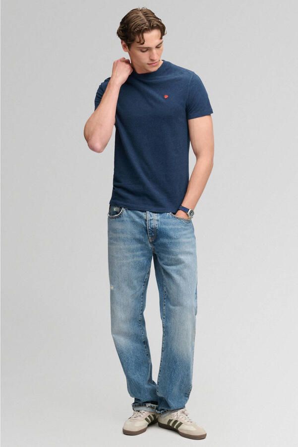 Superdry slim fit T-shirt donkerblauw - Foto 3