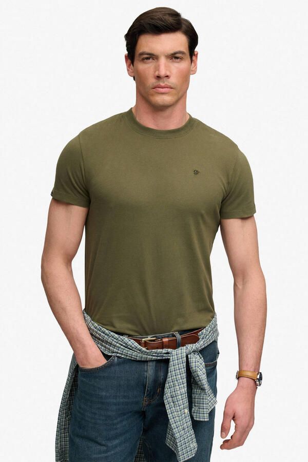 Superdry slim fit T-shirt groen