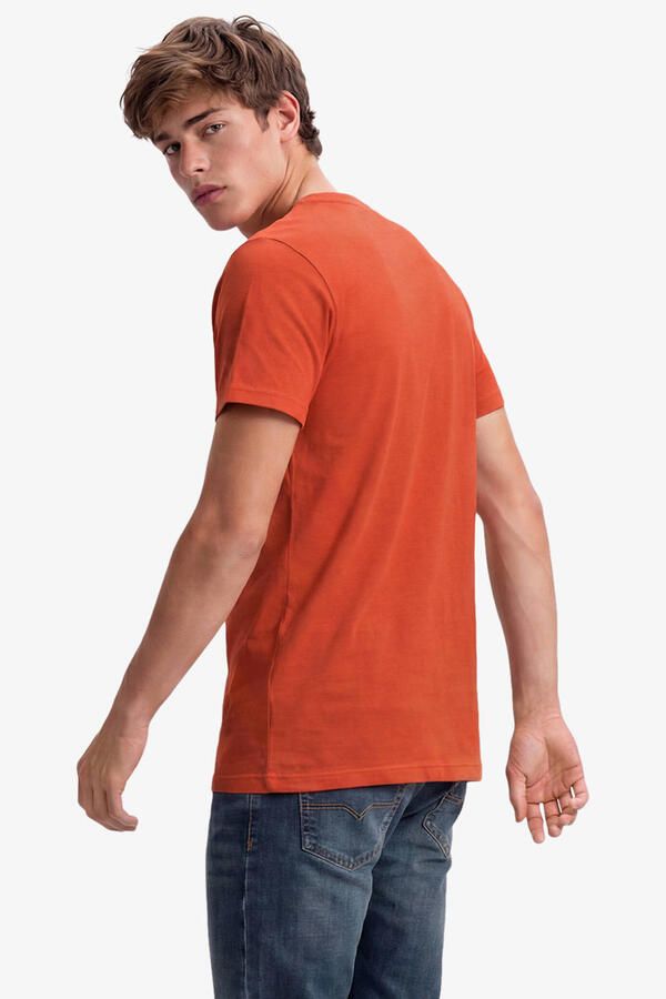 Superdry slim fit T-shirt oranje geel - Foto 2