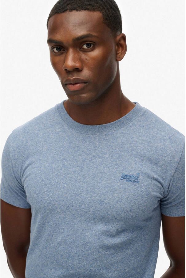Superdry T-shirt Korte Mouw Essentieel EMB-T-shirt met logo