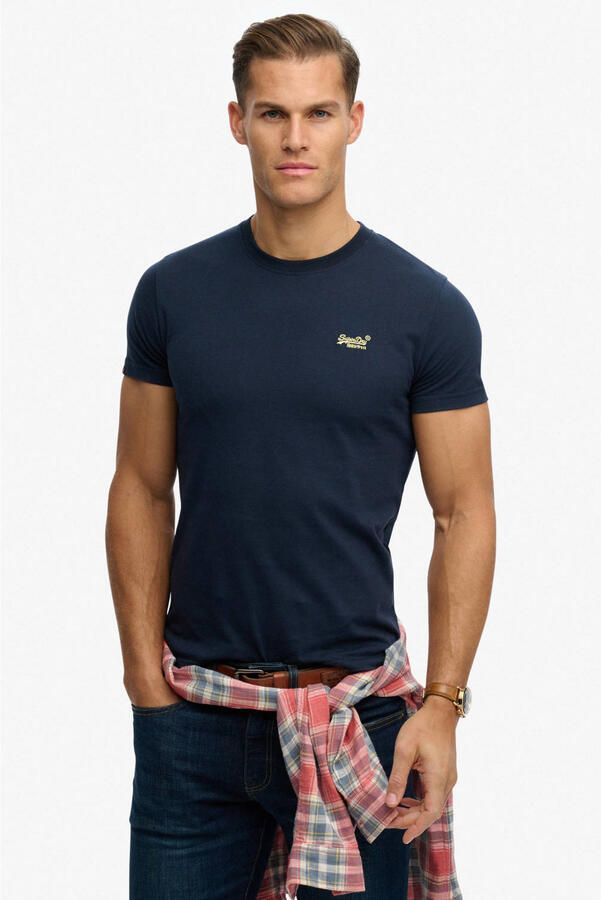 Superdry T-shirt Korte Mouw Essentieel EMB-T-shirt met logo