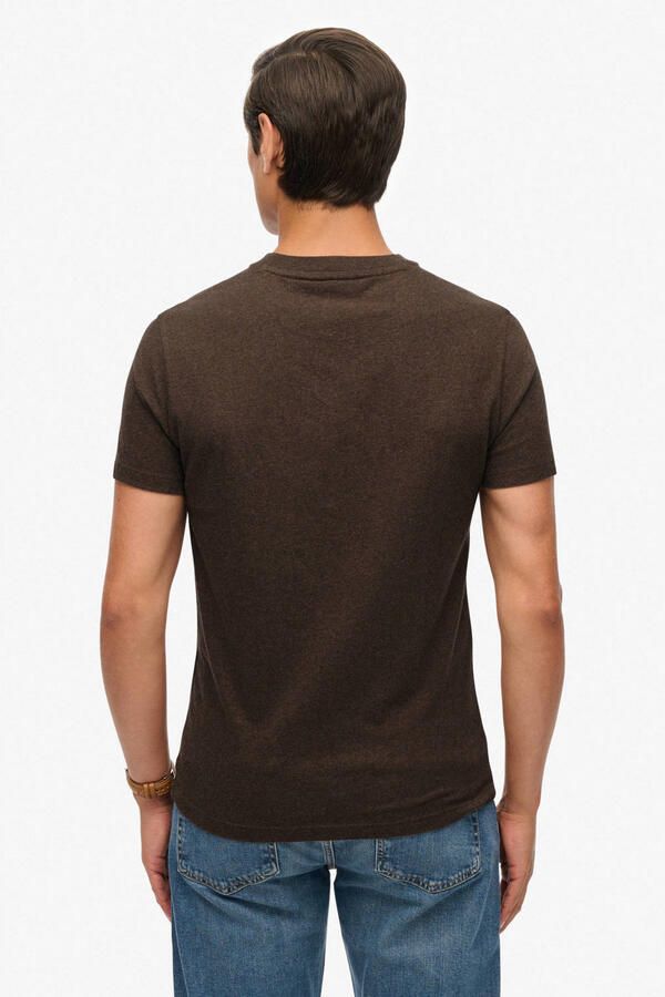 Superdry slim T-shirt donkerbruin - Foto 2