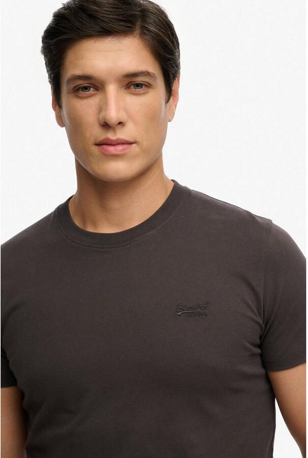Superdry slim T-shirt donkerbruin - Foto 2
