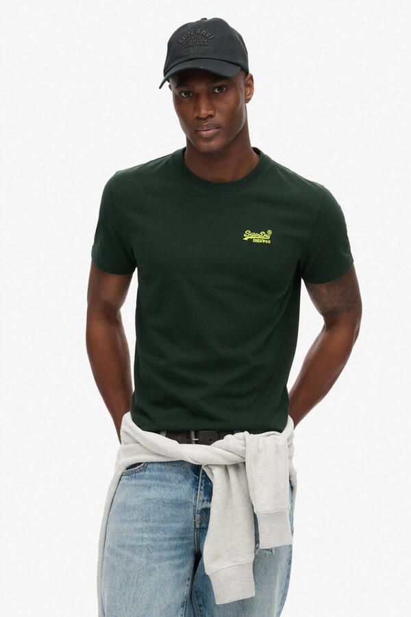 Superdry T-shirt Korte Mouw T-shirt en coton bio Essential Logo