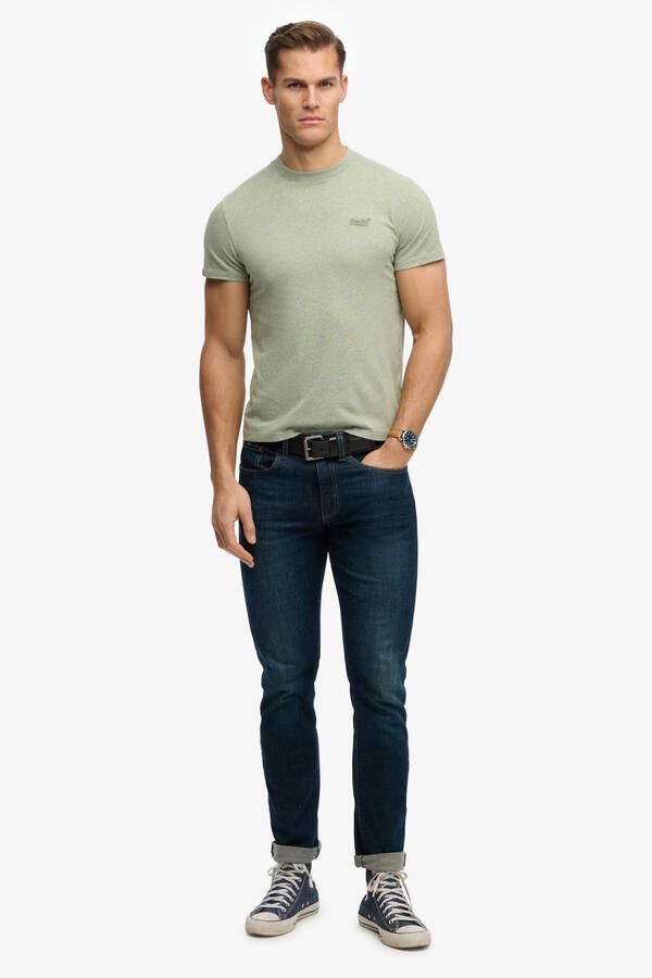 Superdry T-shirt Essential T-Shirt Melange Groen - Foto 3