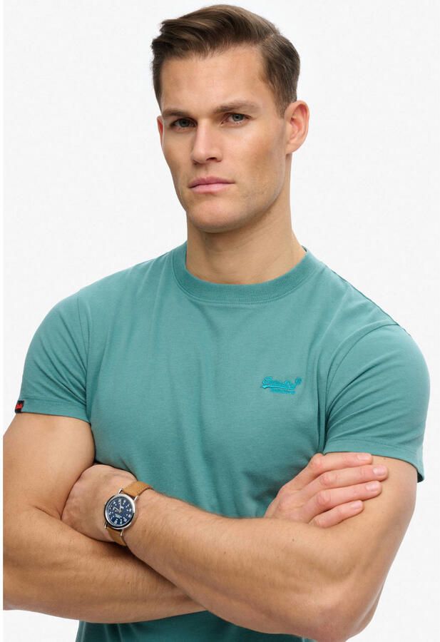 Superdry slim T-shirt petrol - Foto 3