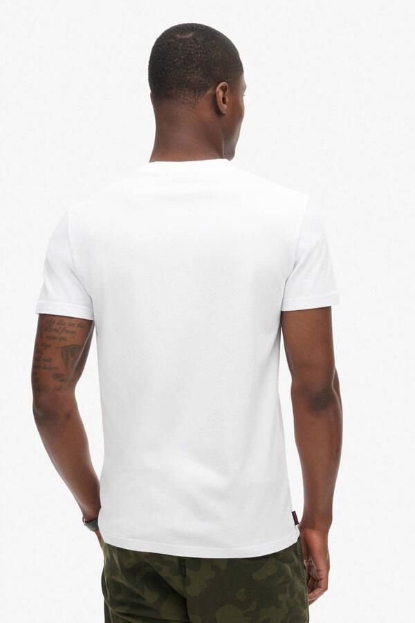 Superdry T-shirt Korte Mouw Essentieel EMB-T-shirt met logo