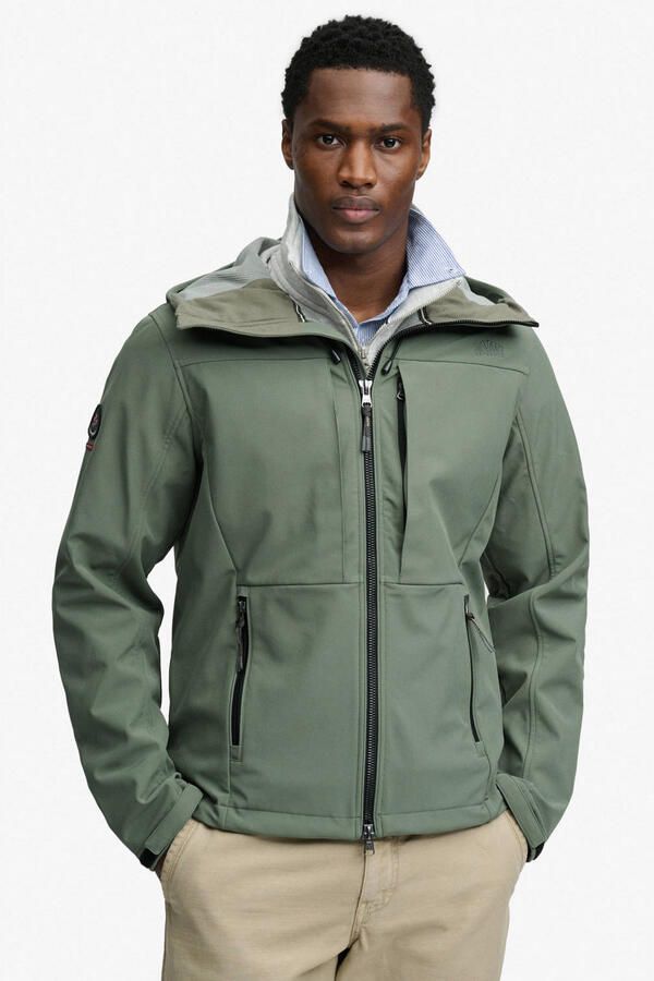 Superdry Hooded Trekker Softshell Jas Heren