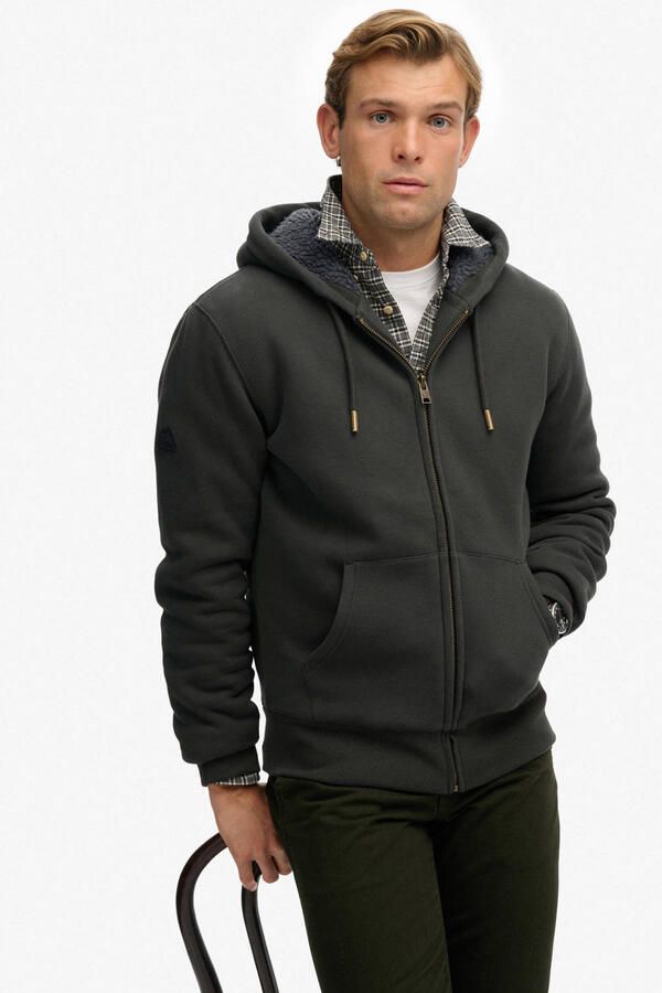 Superdry Sweater Hoodie met voering met borgvoering - Foto 2