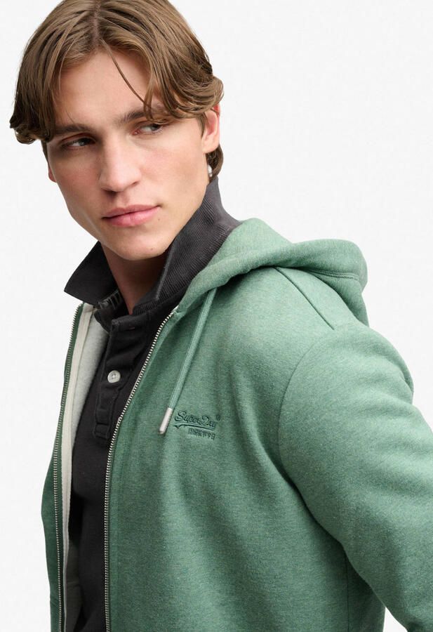 Superdry sweatvest bay groen - Foto 2