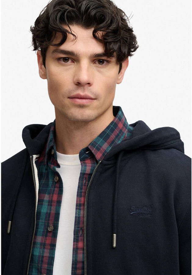 Superdry Capuchon sweaters Essentiële hoodie met logorits - Foto 2