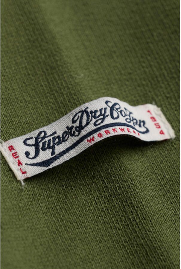 Superdry VINTAGE SCRIPT HOOD regular fit hoodie met logo groen - Foto 2