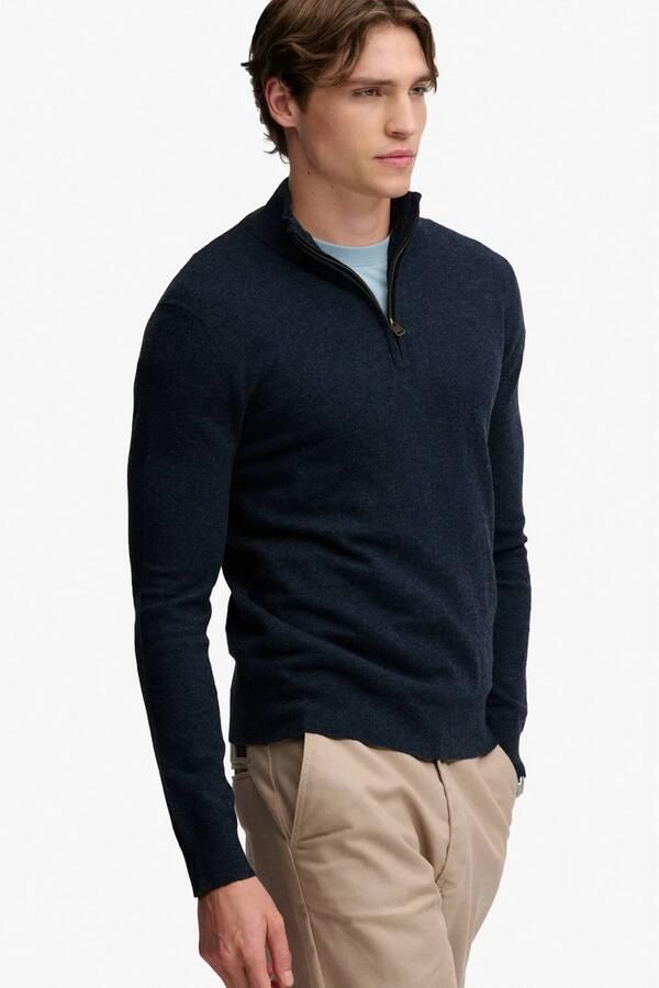 Superdry Trui Ess LW wollen mix gebreide trui met halve rits - Foto 2
