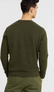 Superdry sweater met logo surplus goods olive