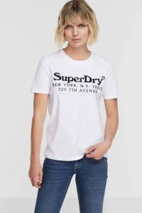 Superdry Shirt met korte mouwen met metallic-print