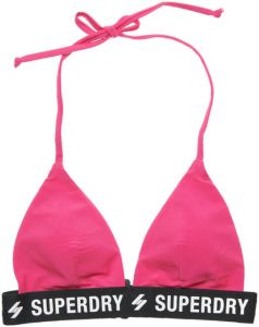 Superdry Driehoekig zwempak voor dames Roze Dames