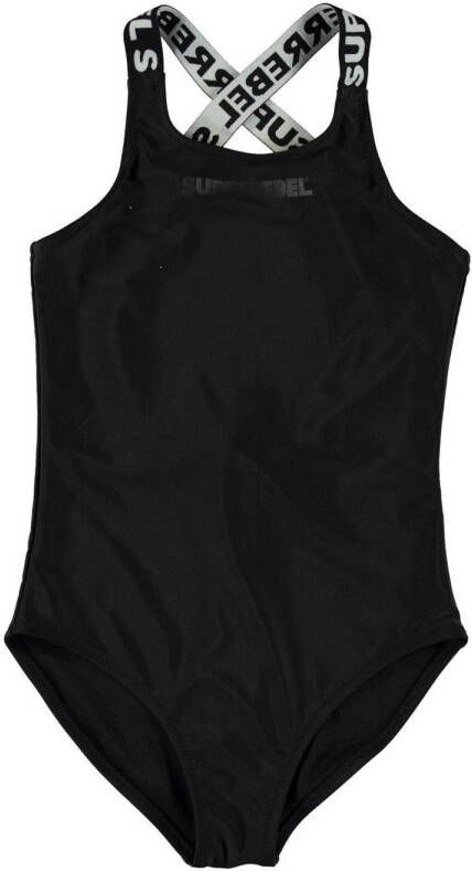 SuperRebel badpak Venice zwart Meisjes Gerecycled polyester (duurzaam) 164