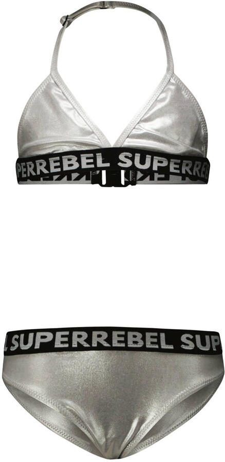 SuperRebel triangel bikini Isla zilver