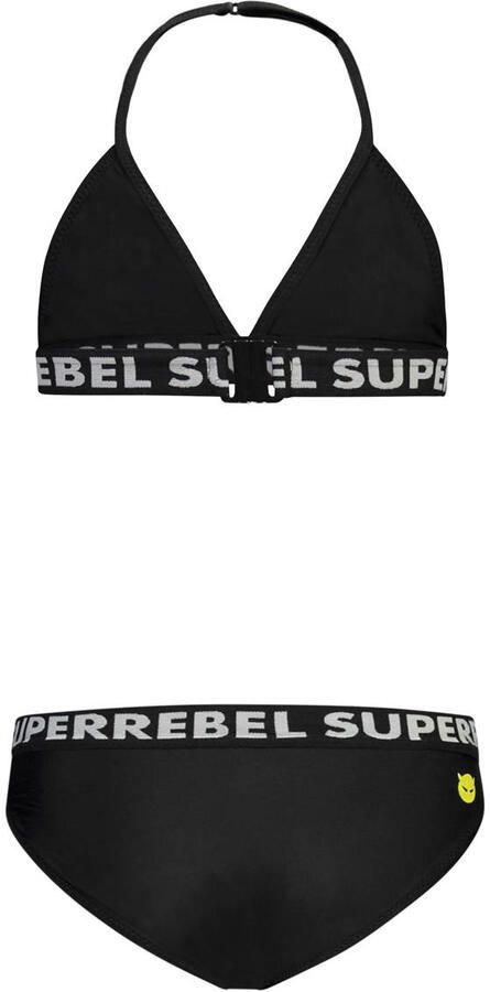 SuperRebel triangel bikini Isla zwart