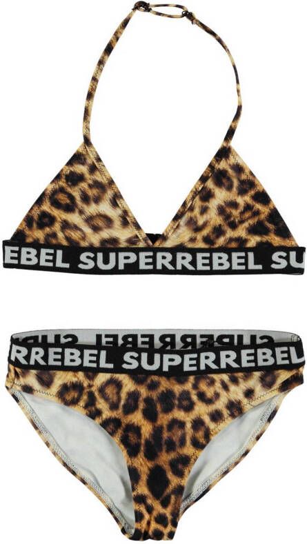 SuperRebel triangel bikini Isla bruin beige