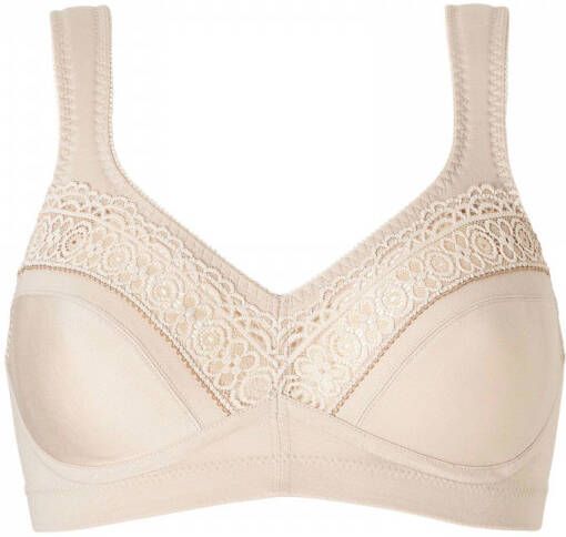 Swegmark niet-voorgevormde bh zonder beugel Cotton Stars beige - Foto 2