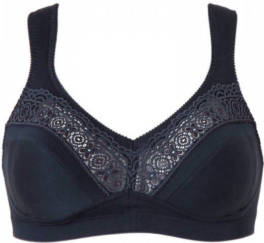 Swegmark niet-voorgevormde bh zonder beugel Cotton Stars donkerblauw - Foto 3