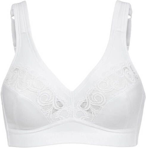 Swegmark niet-voorgevormde bh zonder beugel Pure Grace wit