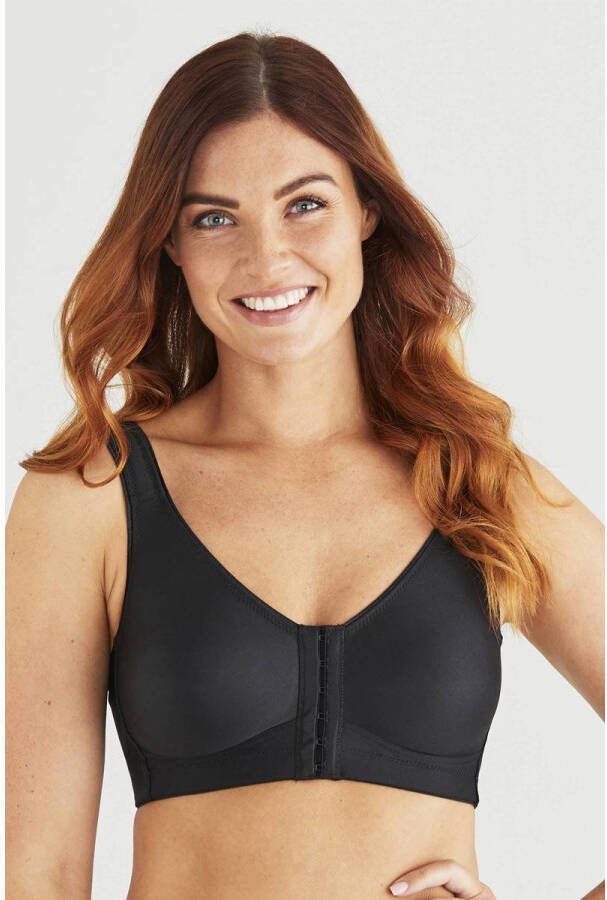 Swegmark level 3 sportbh Clean Curves met voorsluiting zwart - Foto 2