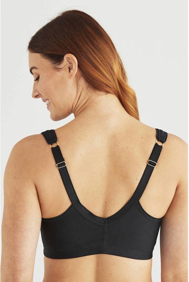 Swegmark level 3 sportbh Clean Curves met voorsluiting zwart - Foto 3