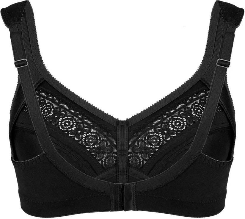 Swegmark niet-voorgevormde bh zonder beugel Cotton Stars zwart