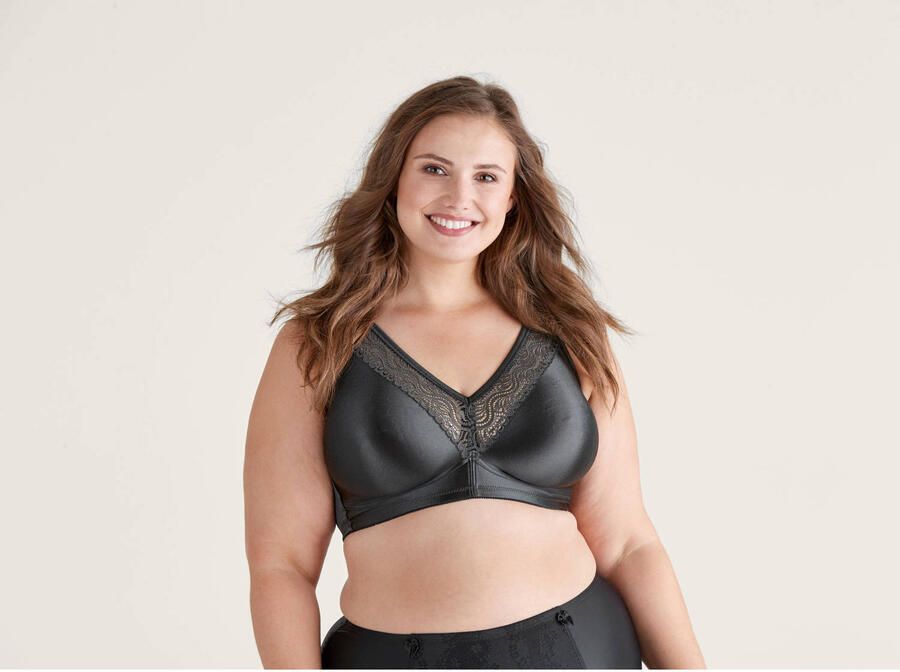 Swegmark niet-voorgevormde bh zonder beugel Stars antraciet - Foto 3