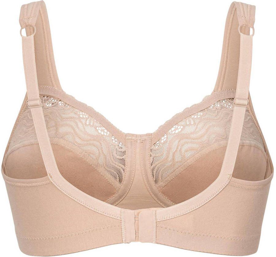 Swegmark niet-voorgevormde katoenen bh zonder beugel Thoughtful beige