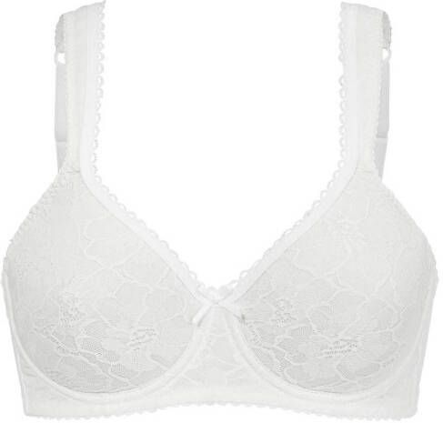 Swegmark voorgevormde T-shirt-bh met beugel Lace Shape wit - Foto 3