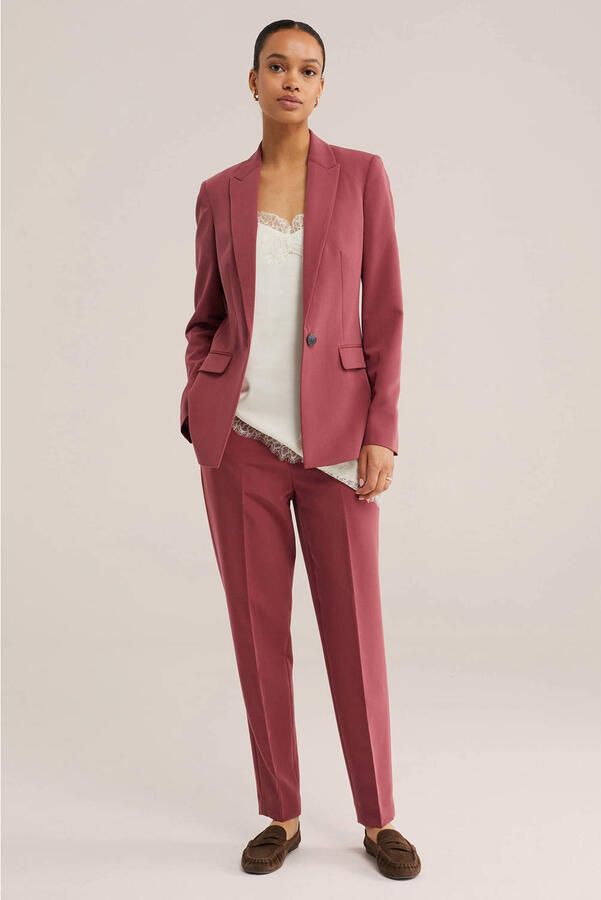 Tapered regular waist pantalon oudroze - Foto 3