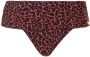 TC WOW omslag bikinibroekje met panterprint rood zwart - Thumbnail 1
