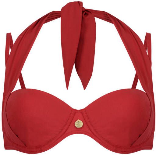TC WOW voorgevormde strapless beugel bikinitop rood