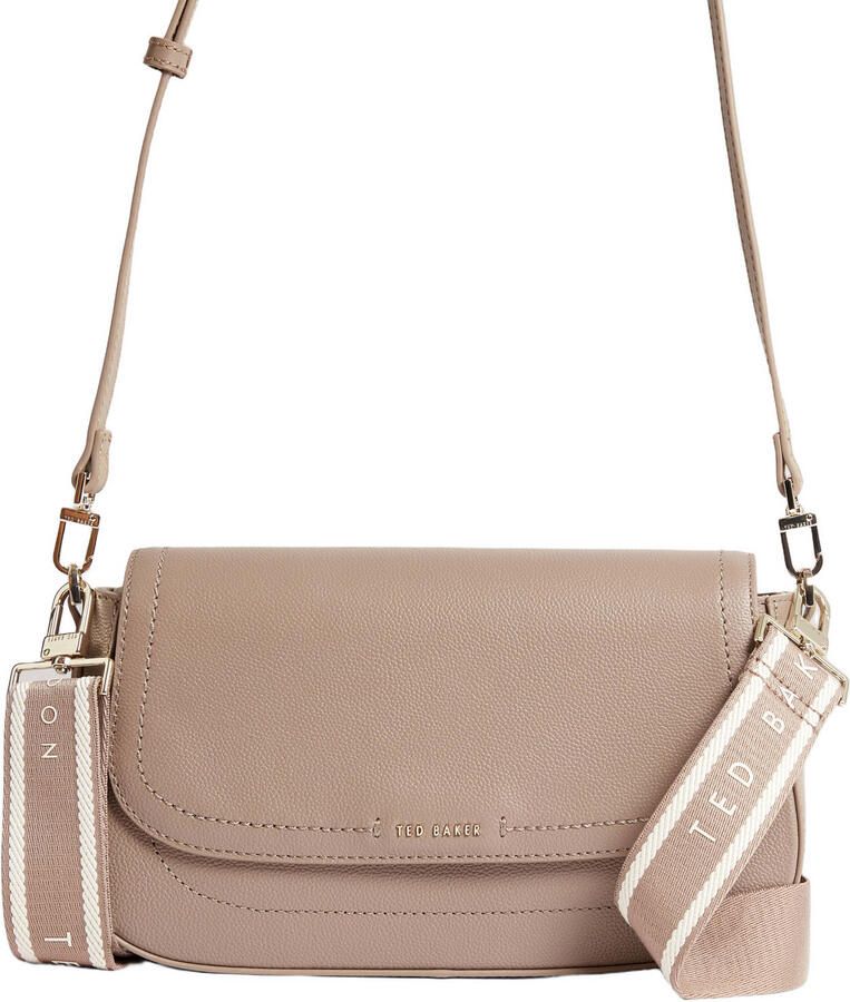 Ted Baker leren crossbody tas LOUIIZE taupe