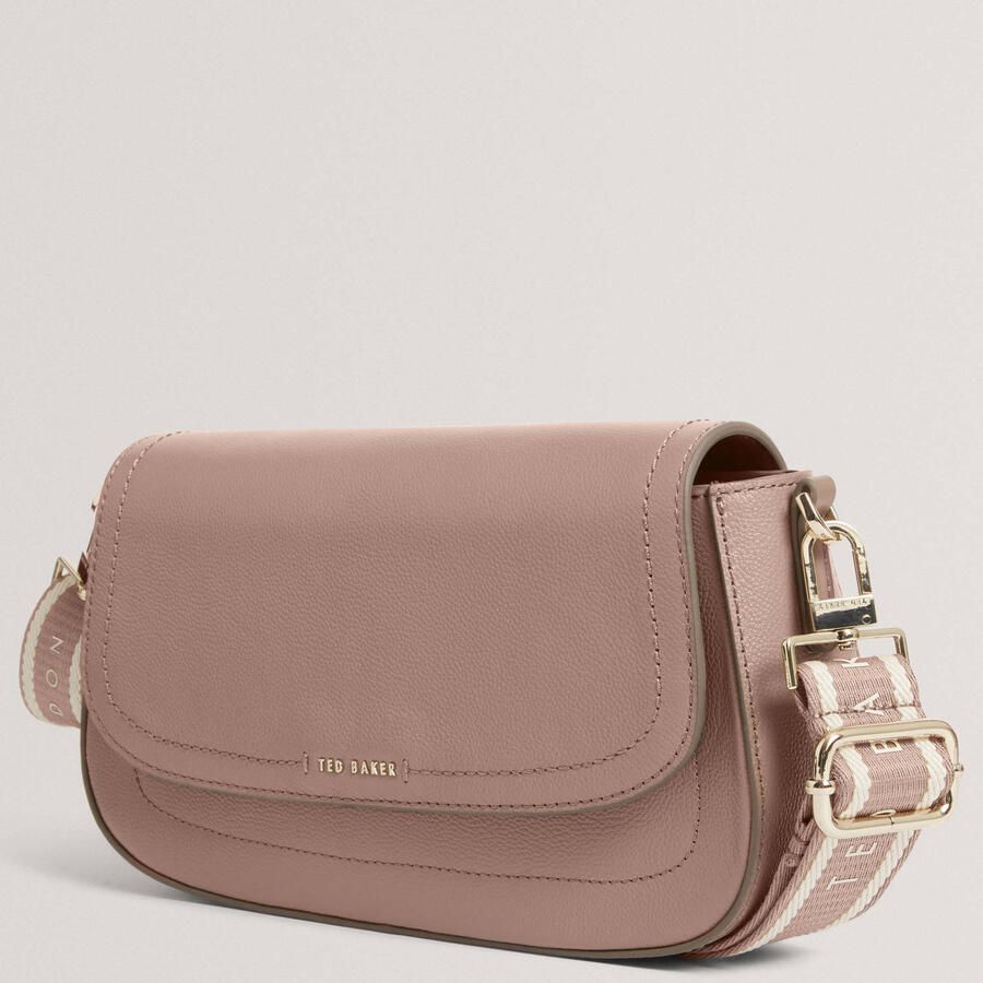 Ted Baker leren crossbody tas LOUIIZE taupe - Foto 2