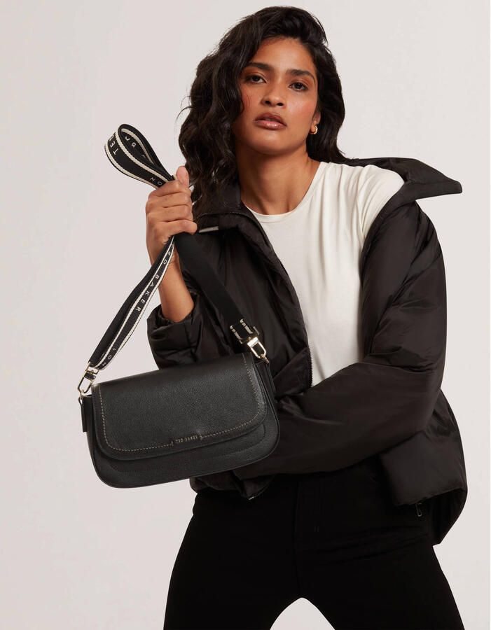 Ted Baker leren crossbody tas LOUIIZE zwart