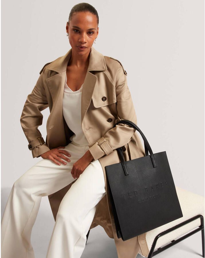 Ted Baker Shoppers Soocon Crosshatch Large Icon Bag in zwart - Foto 4