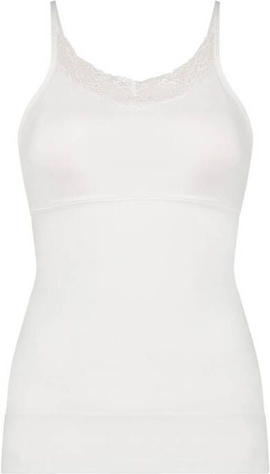 Ten Cate Basic corrigerend hemd met kant wit