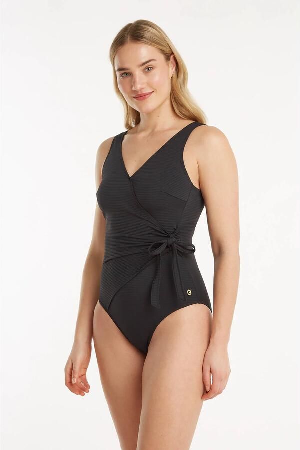 Ten Cate Beach TC WOW badpak met ribstructuur zwart - Foto 3