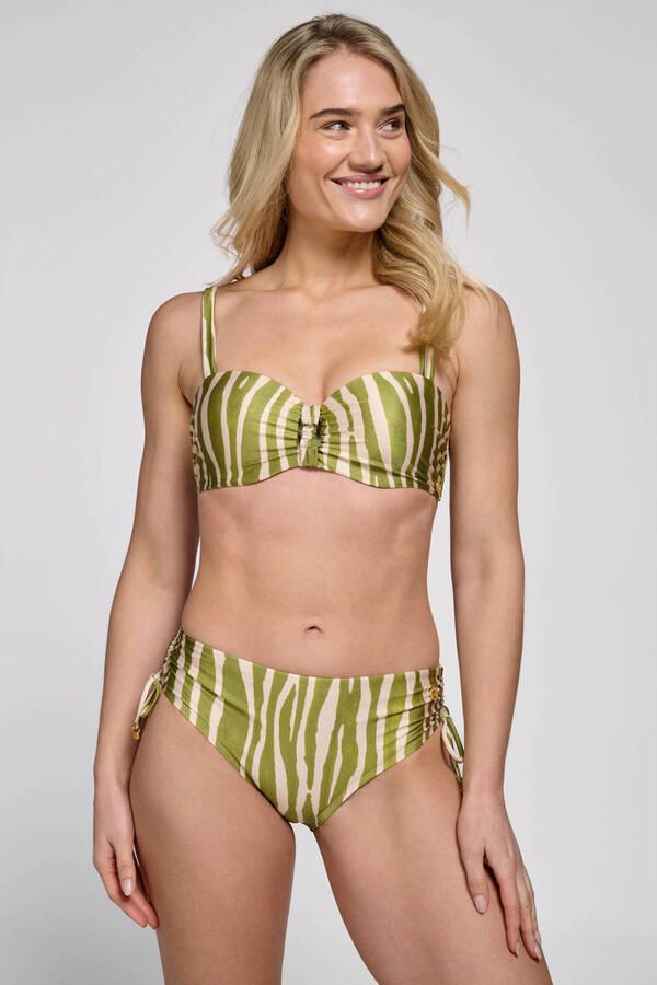 Ten Cate Beach TC WOW bikinislip groen ecru